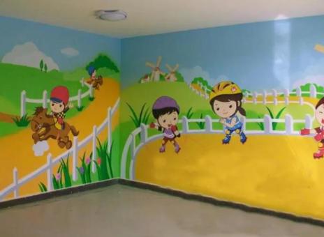 剑阁幼儿园墙体彩绘制作流程及注意事项