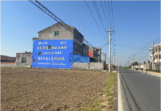 剑阁墙体广告用的是什么漆？