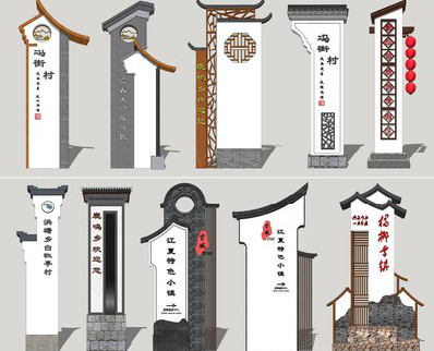 剑阁美丽乡村标识标牌有哪些分类？